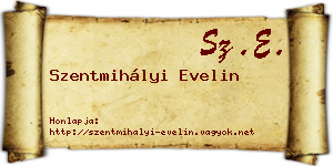 Szentmihályi Evelin névjegykártya